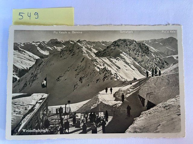 Ansichtskarten: alte Ansichtskarte Weissfluhjoch 2663m, 1945 – Gebraucht aus Niederwil AG von dahu75
