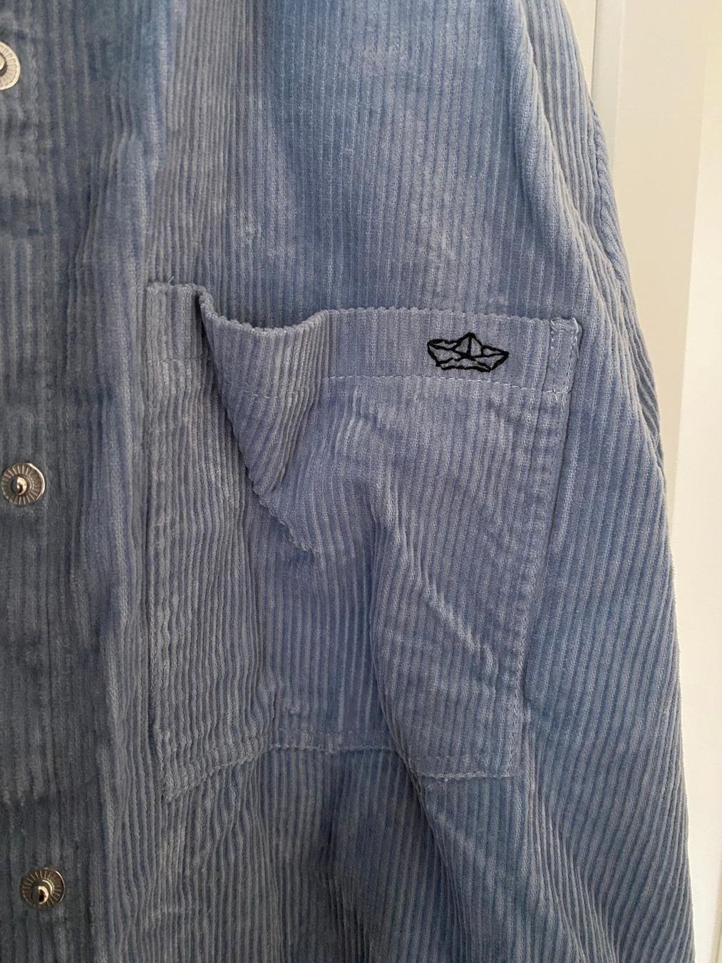 H&M Camicette: Cord Bluse hellblau von H&M Grösse M – Usato da Zürich venduto da Ma_Go 3