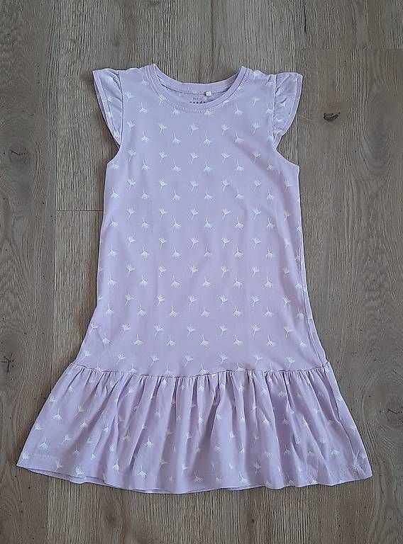 Name It Vestiti & Gonne: Herziges Kleid lila Gr. 122 von name it – Nuovo (secondo la descrizione) da Bütschwil venduto da enzian008