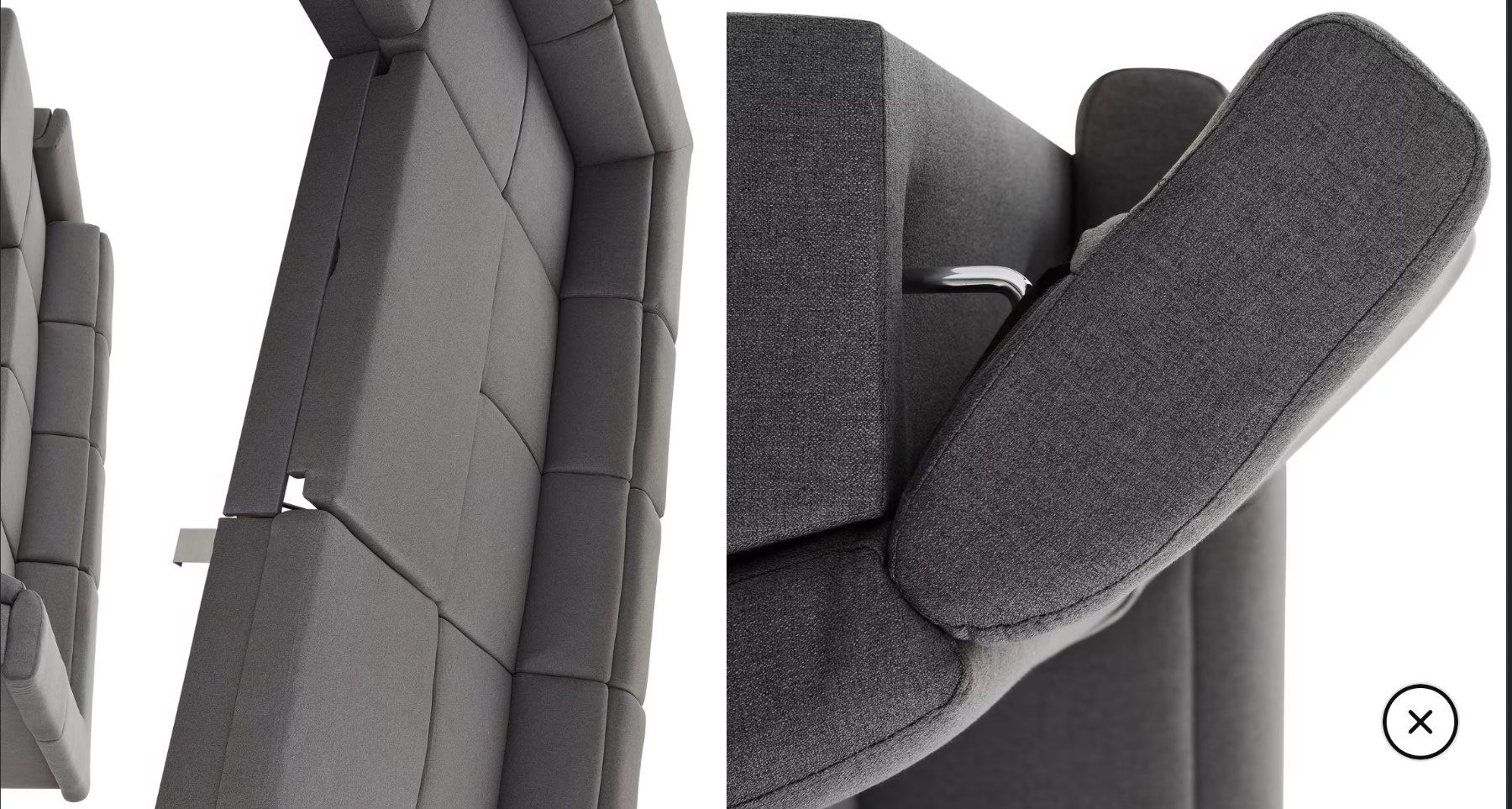 Divani: Ecksofa grau Stoff mit Bettfunktion und Chaiselongue – Usato da Schänis venduto da Mugi_87_ 5