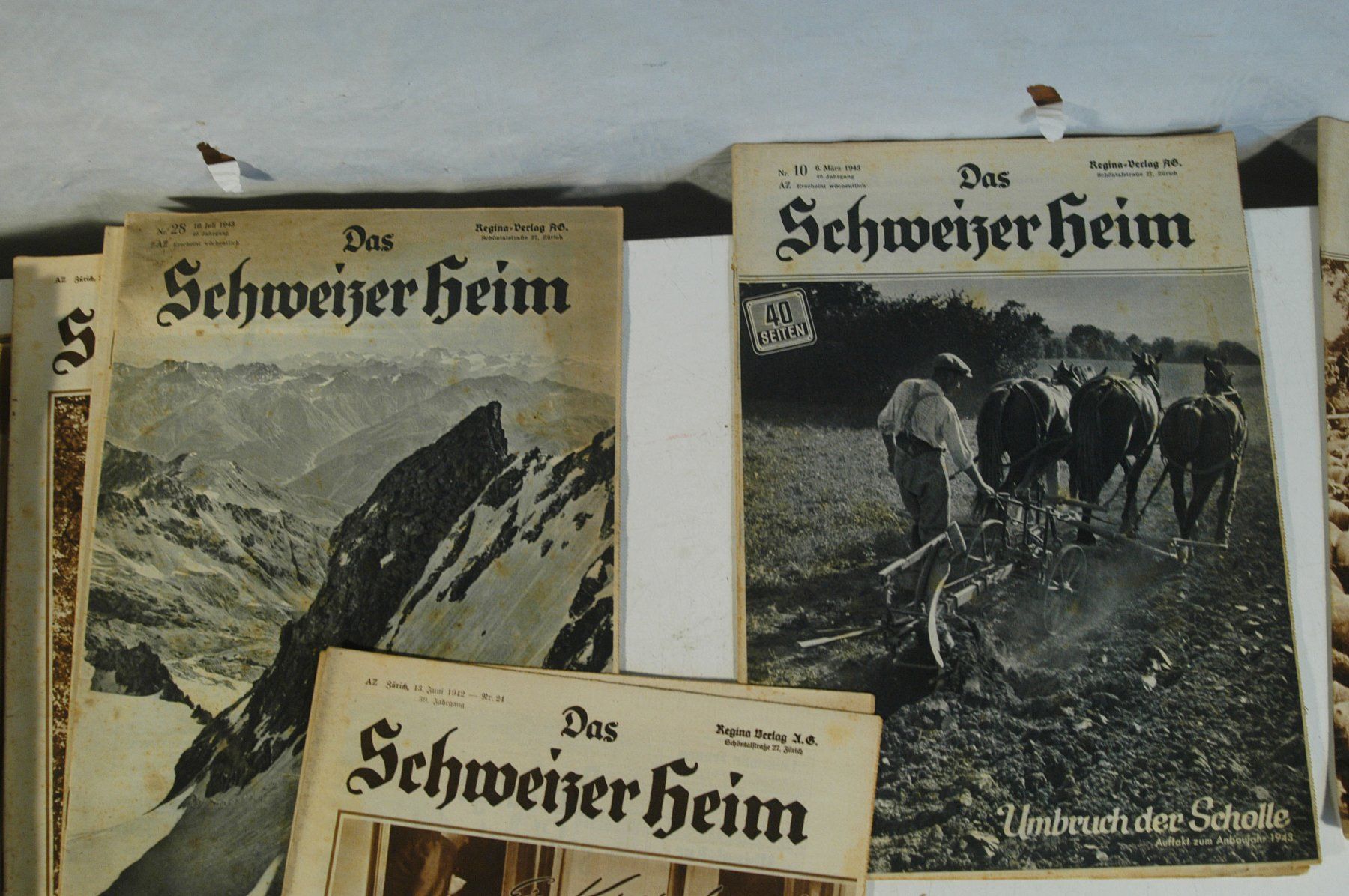 Riviste & Magazine: Hefte Das Schweizer Heim 1934- 42 35 Stück – Usato da Herisau venduto da Wisen 2