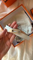 Hermes Belt Kelly 18 Silver White NEW