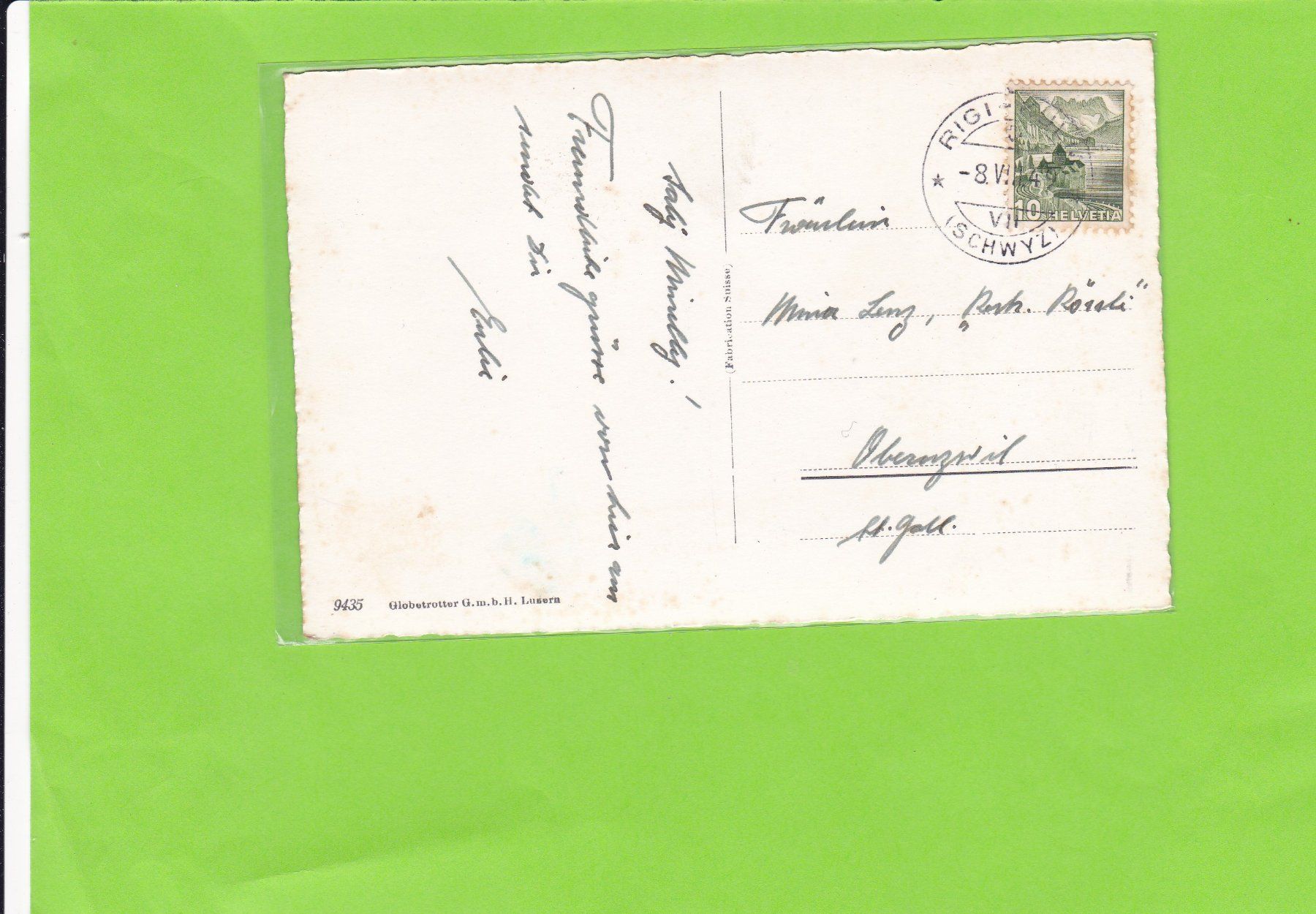 Cartoline postali: Rigi-Staffel mit Kulm – Usato da St. Peterzell venduto da neckertal 1