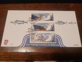 Namibie: Timbres Walvis Bay, pêche, 2004 - Superbe!