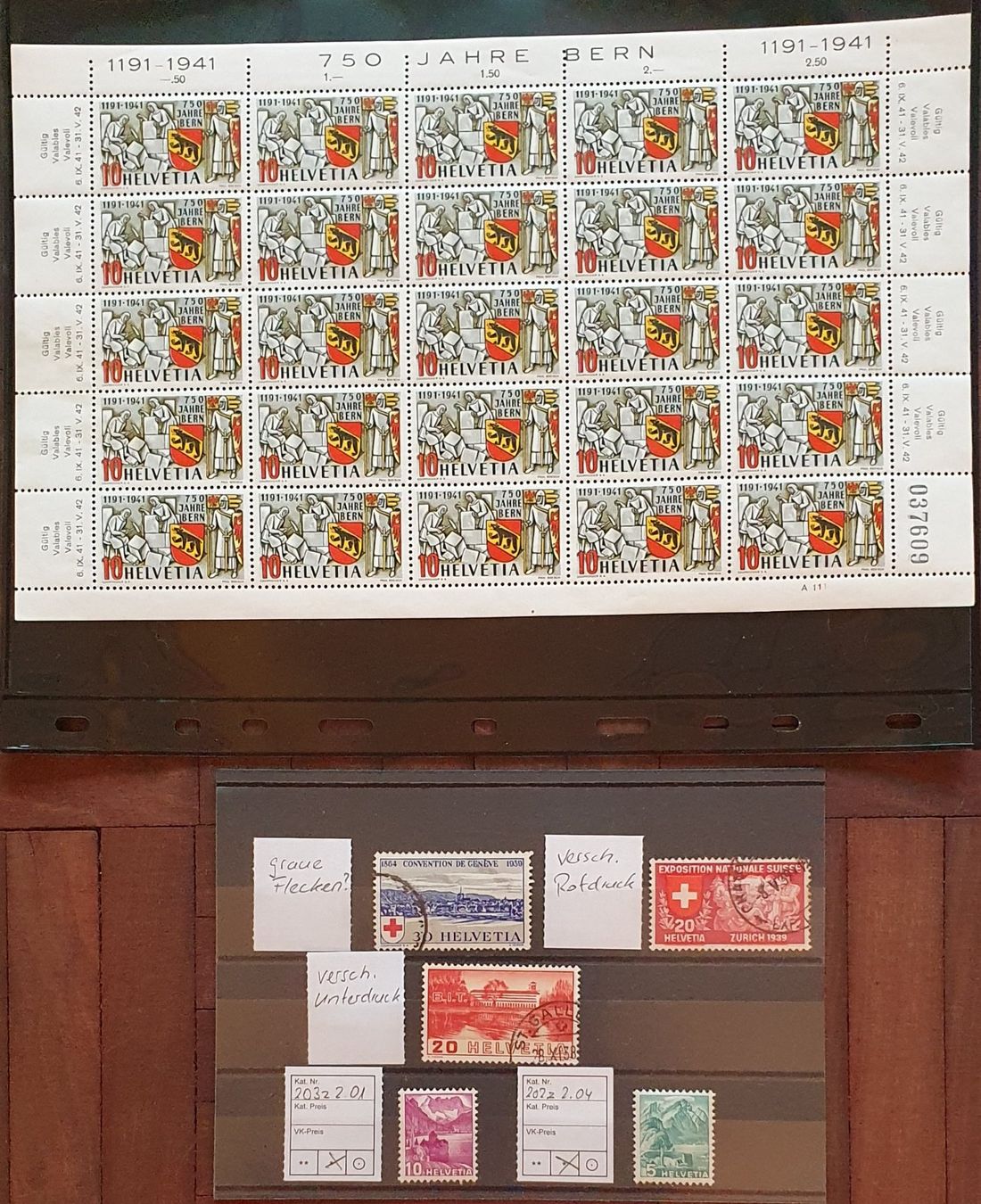 Tutti i francobolli: Lot Abarten Schweiz – Usato da Kreuzlingen venduto da Rschweiz1