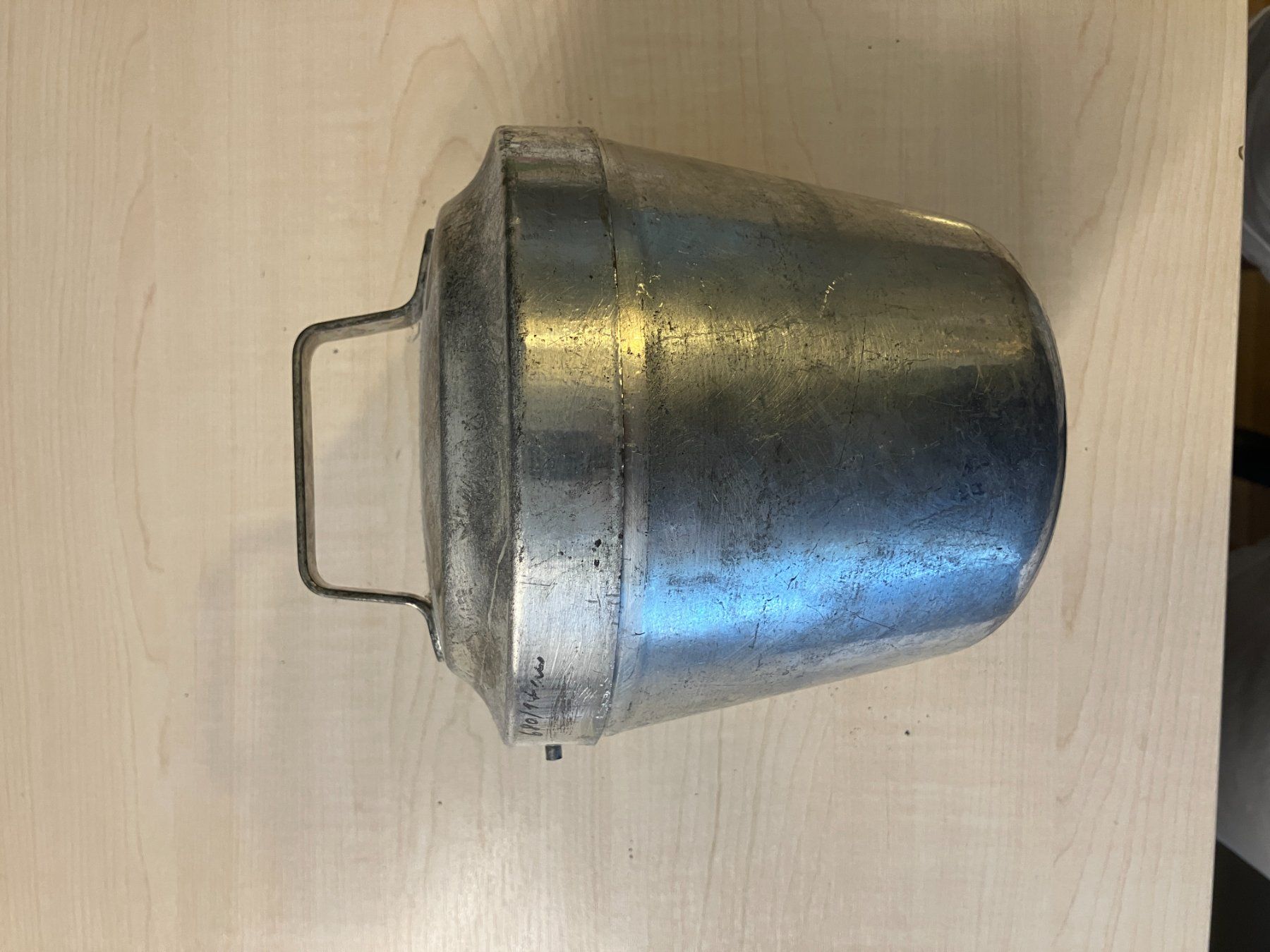Teglie da forno: Ate Backform aus Blech, innen versilbert – Usato da Hochdorf venduto da Theilewa 1