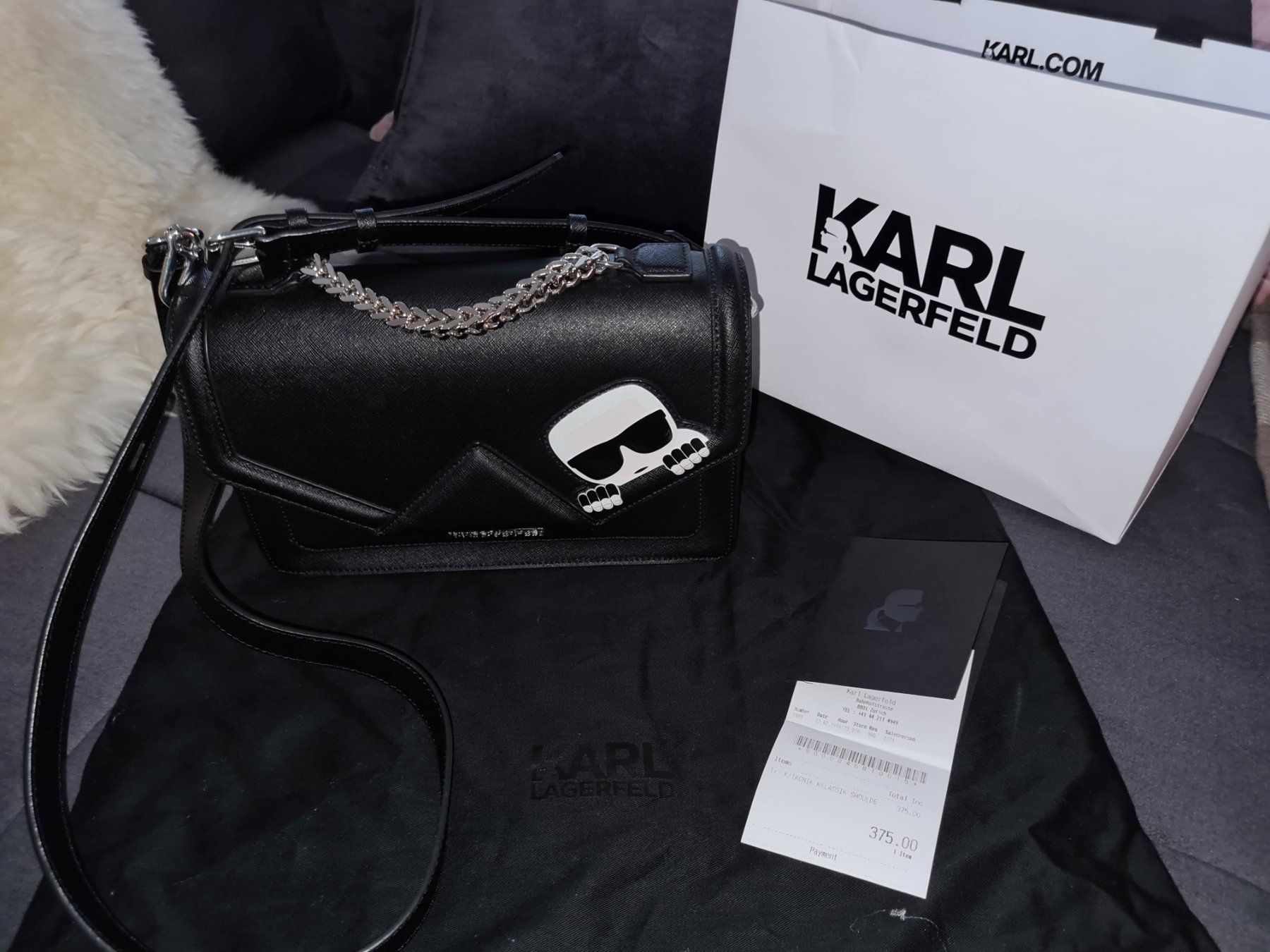 Taschen für Damen: Karl Lagergeld Leather Bag- NEW – Neu und originalverpackt aus Küsnacht ZH von SusapP 3