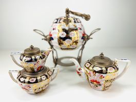 5-tlg Imari Teeservice c. 1900 Tschechien od. Frankreich