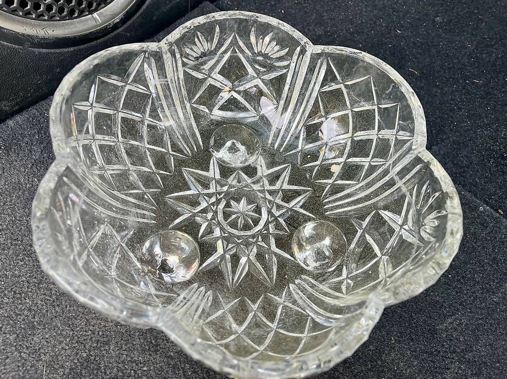 Ciotole: GROSSE BÖHMISCHE GLASSCHALE   – Nuovo e nell'imballaggio originale da Thun venduto da amaretti25 1