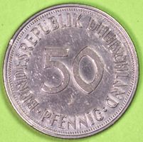 1950 / DEUTSCHLAND / 50 PFENNIG - MÜNZE 'J' / GUT ERHALTEN !