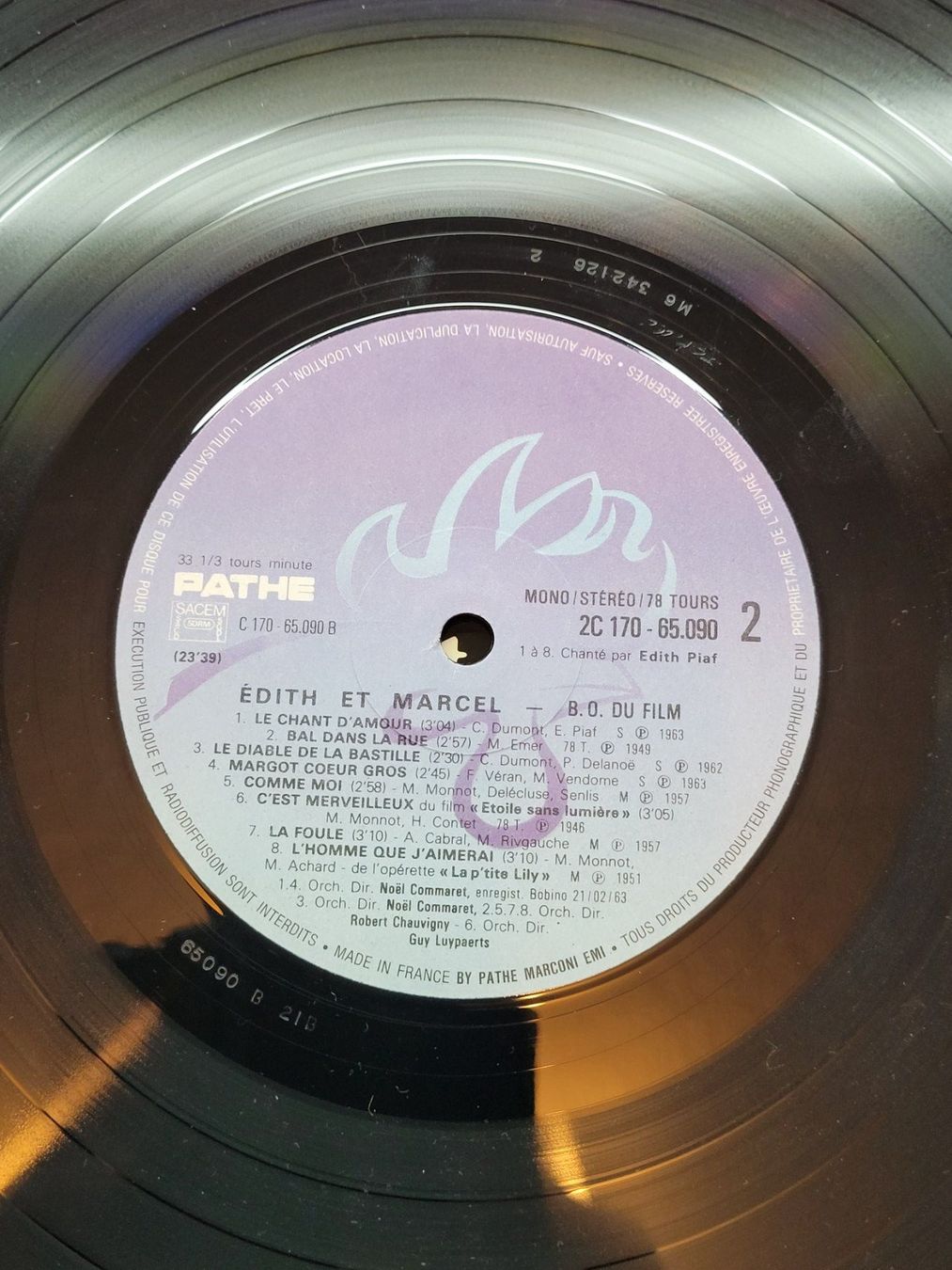 Schallplatten: Double Vinyle Edith et Marcel - Bande originale du film – Gebraucht aus La Chaux-de-Fonds von reu_kx5l 5