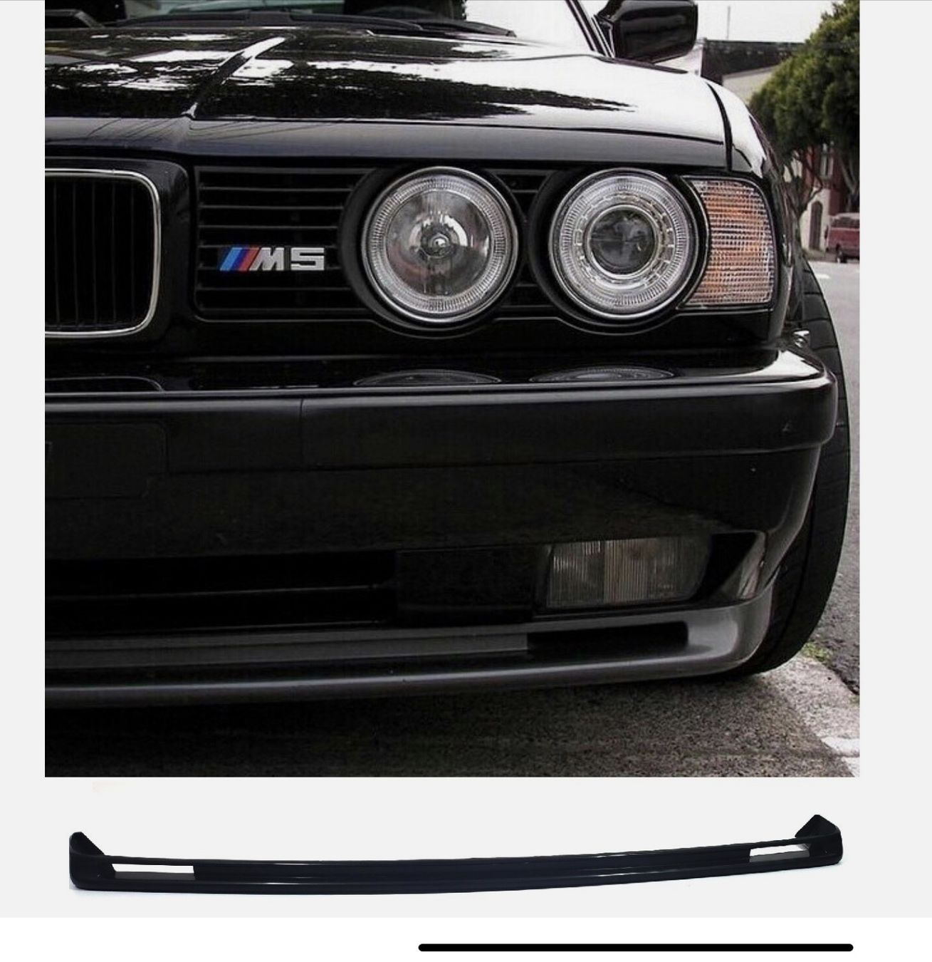 BMW Tutti pezzi di ricambio auto: BMW E34 M5 Style Lippe Spoiler Frontstoßstange Splitter – Nuovo (secondo la descrizione) da Turbenthal venduto da Seeb7