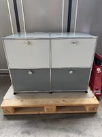 USM Haller Vierer Regal, Schrank, Sideboard, Grau/Weiss 🔝