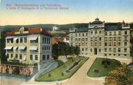 Bienne / Biel  BE   -  Uhrmacher-Schule & Technikum  um 1917