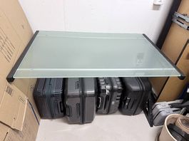 Bürotisch aus Glas