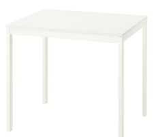 IKEA VIHALS Ausziehtisch, weiß, 84/120x74 cm