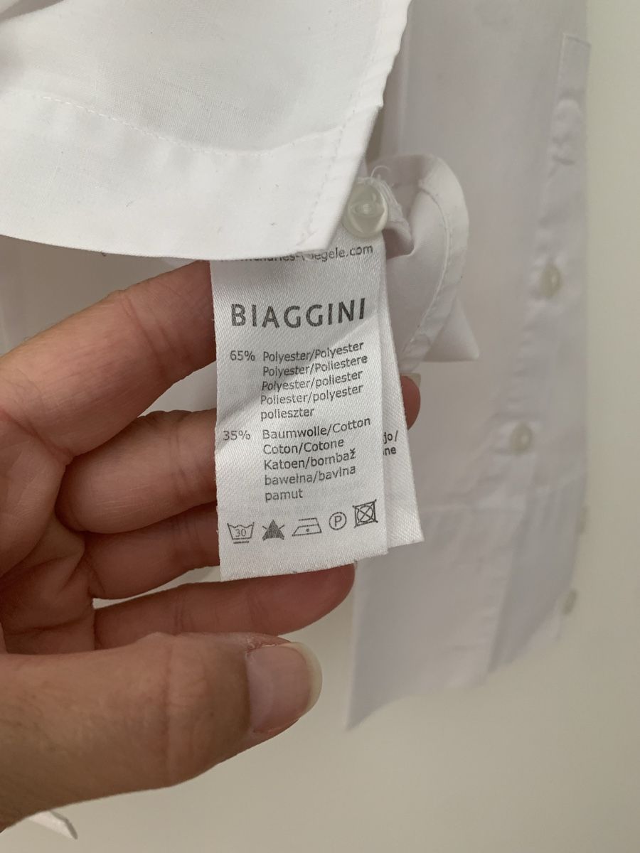 Camicette: BIAGGINI Damenbluse, Weiss Grösse 40, Polyester/Baumwolle – Nuovo (secondo la descrizione) da Einsiedeln venduto da important__ 2