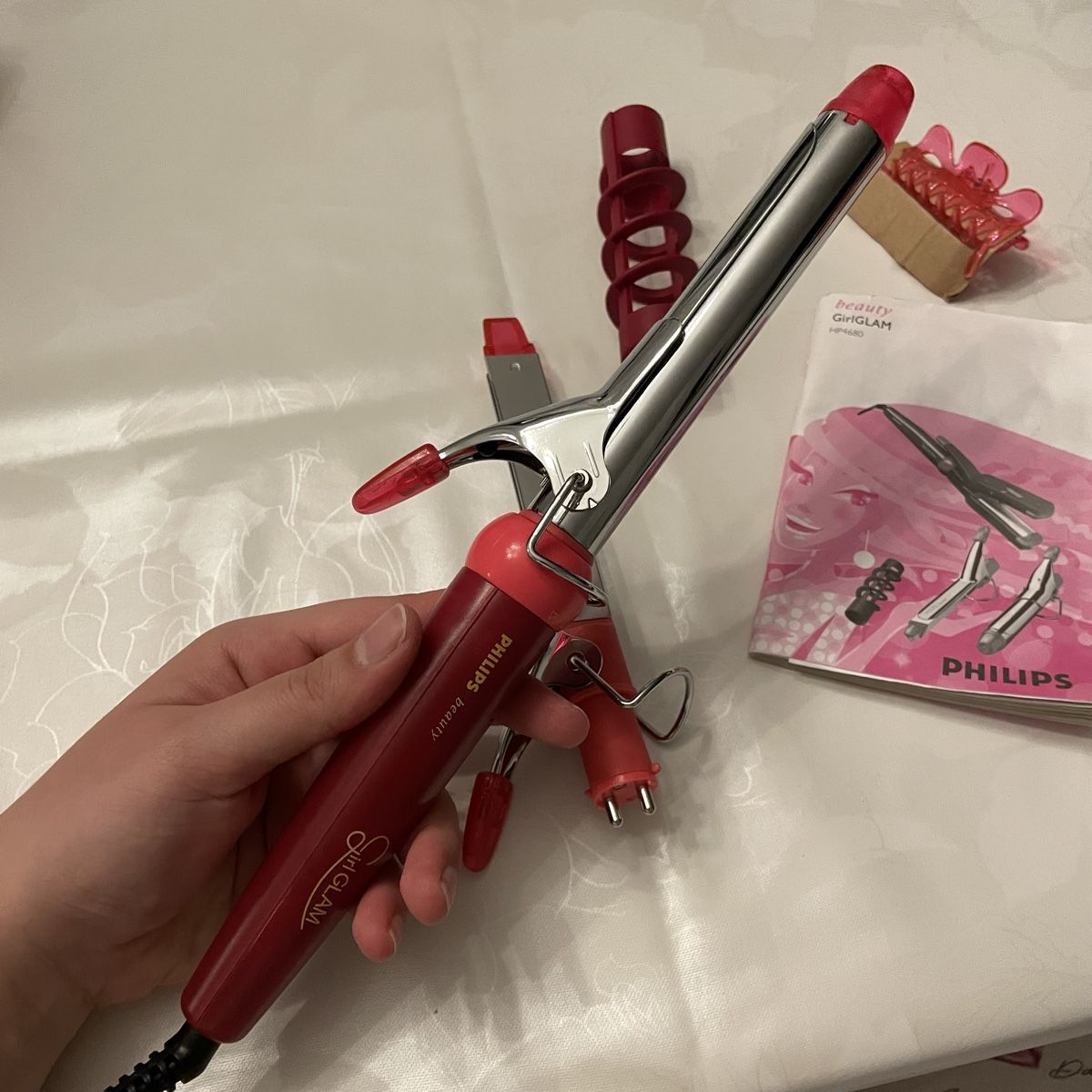 Philips Piastre & Arricciacapelli: Philips Lockenstab mit zwei Aufsätzen pink – Usato da Bellach venduto da Dreamer2501 1
