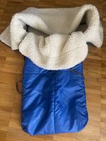 Sac de couchage luge bleu doublé polaire