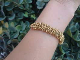 Elegantes, goldenes Armband von BDM Paris