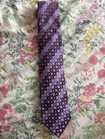 Luxury Tie John Lewis Purple Patterned Hand Made Accessory