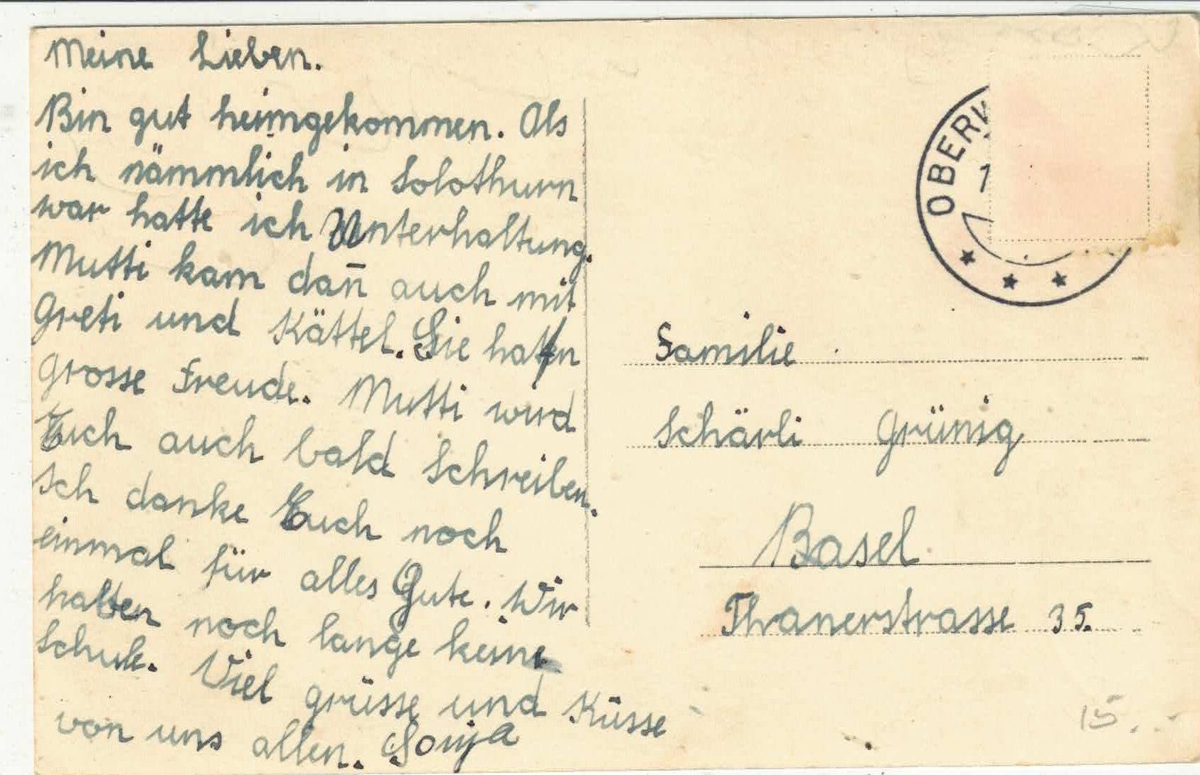 Cartoline postali: Oberwil bei Büren – Usato da Ettingen venduto da Kartenplanet 1