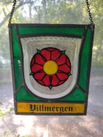 Wappenscheibe Villmergen Glasbild zum Aufhängen antik