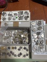 Lot de pièces de montres ETA MSR Bucherer état usagé