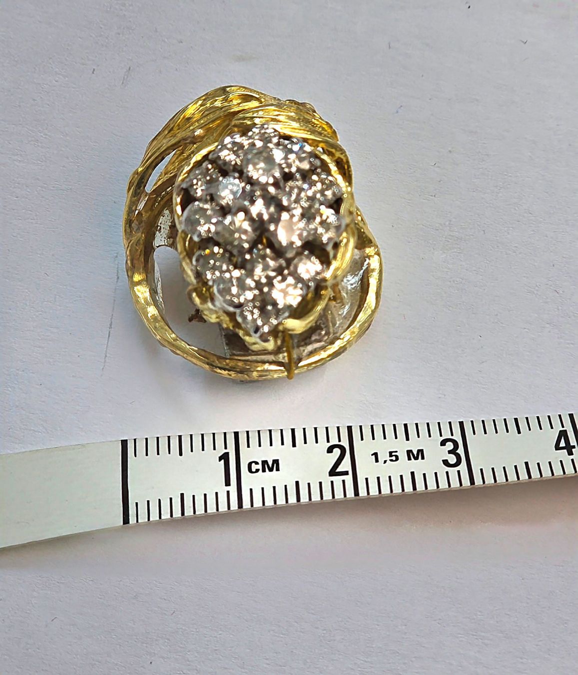 Spille & Fermagli: Diamant Gold Brosche aus Fingerring – Usato da Zürich venduto da adriben 5