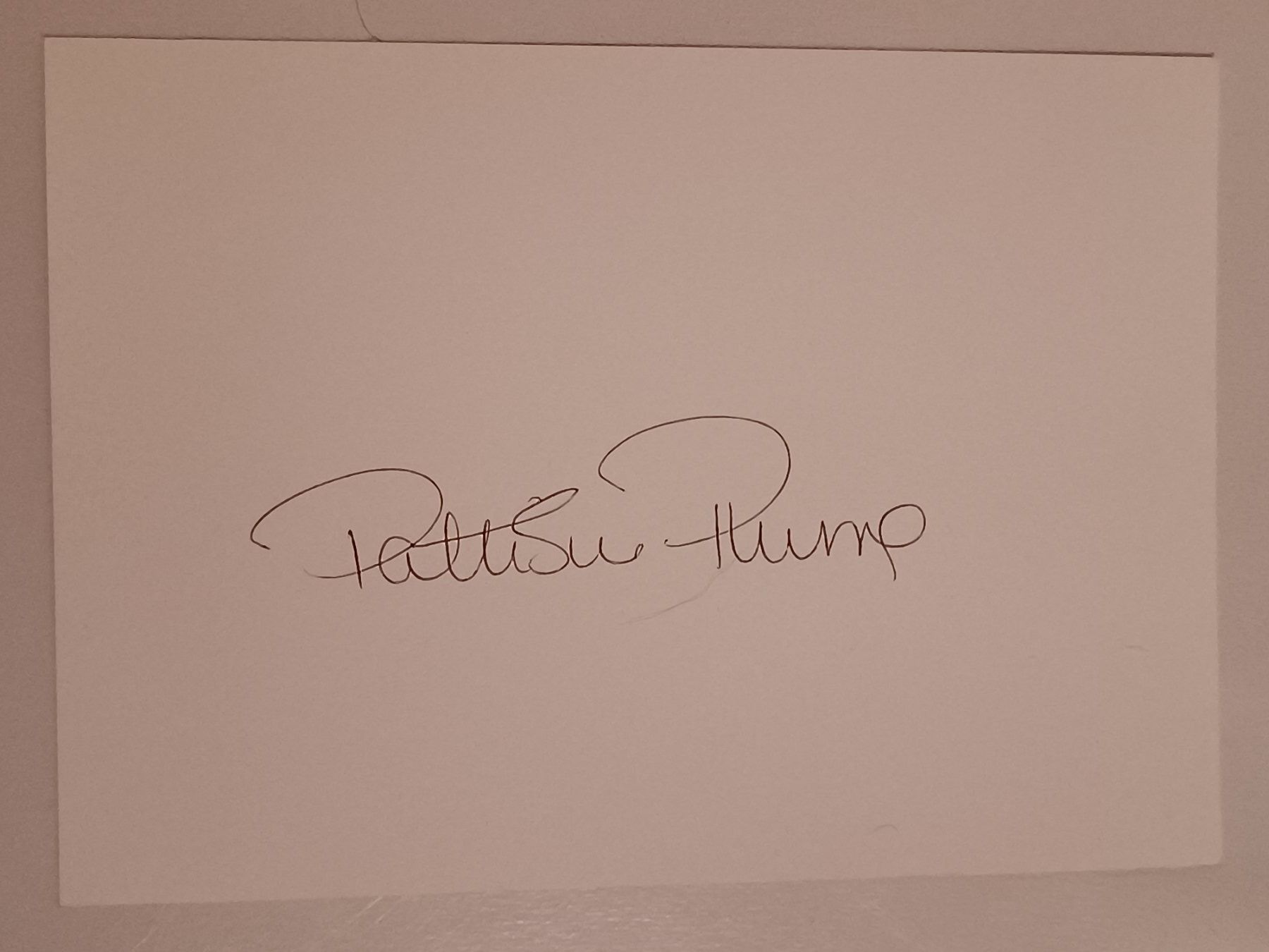 Autografi: PattiSue Plumer - ehemalige US Leichtathletik – Usato da Menziken venduto da Autogramme