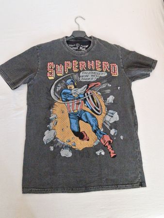 Shiroi Neko T-Shirt Gr. L – Superhero Comic Style Thailand