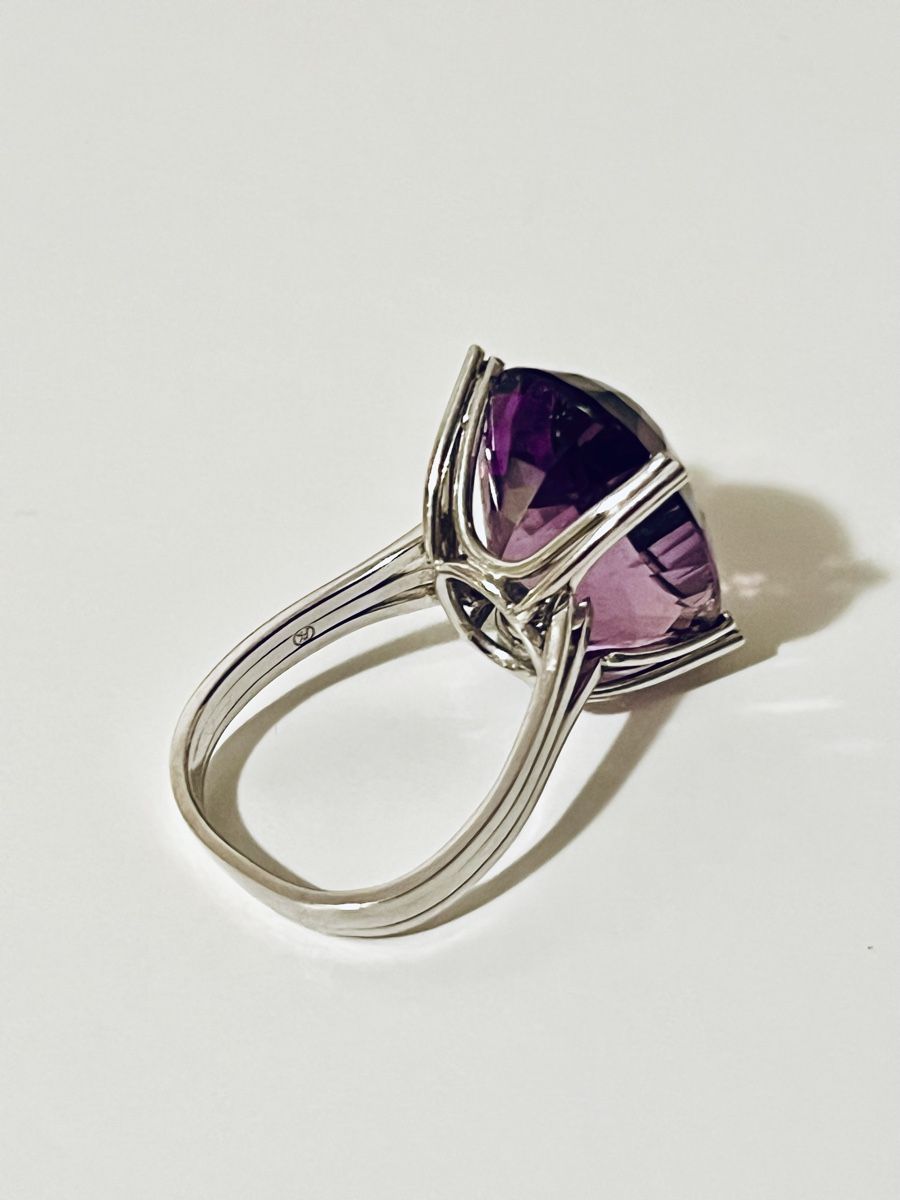 Anelli: Amethyst Ring 750 18k White Gold – Nuovo (secondo la descrizione) da Rüschlikon venduto da topswissvintage 5