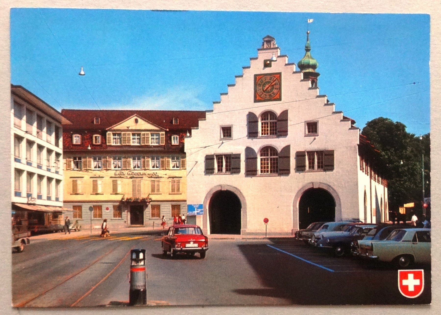 Cartoline postali: St. Gallen, Waaghaus am Bohl – Usato da Fétigny venduto da Billy2miny