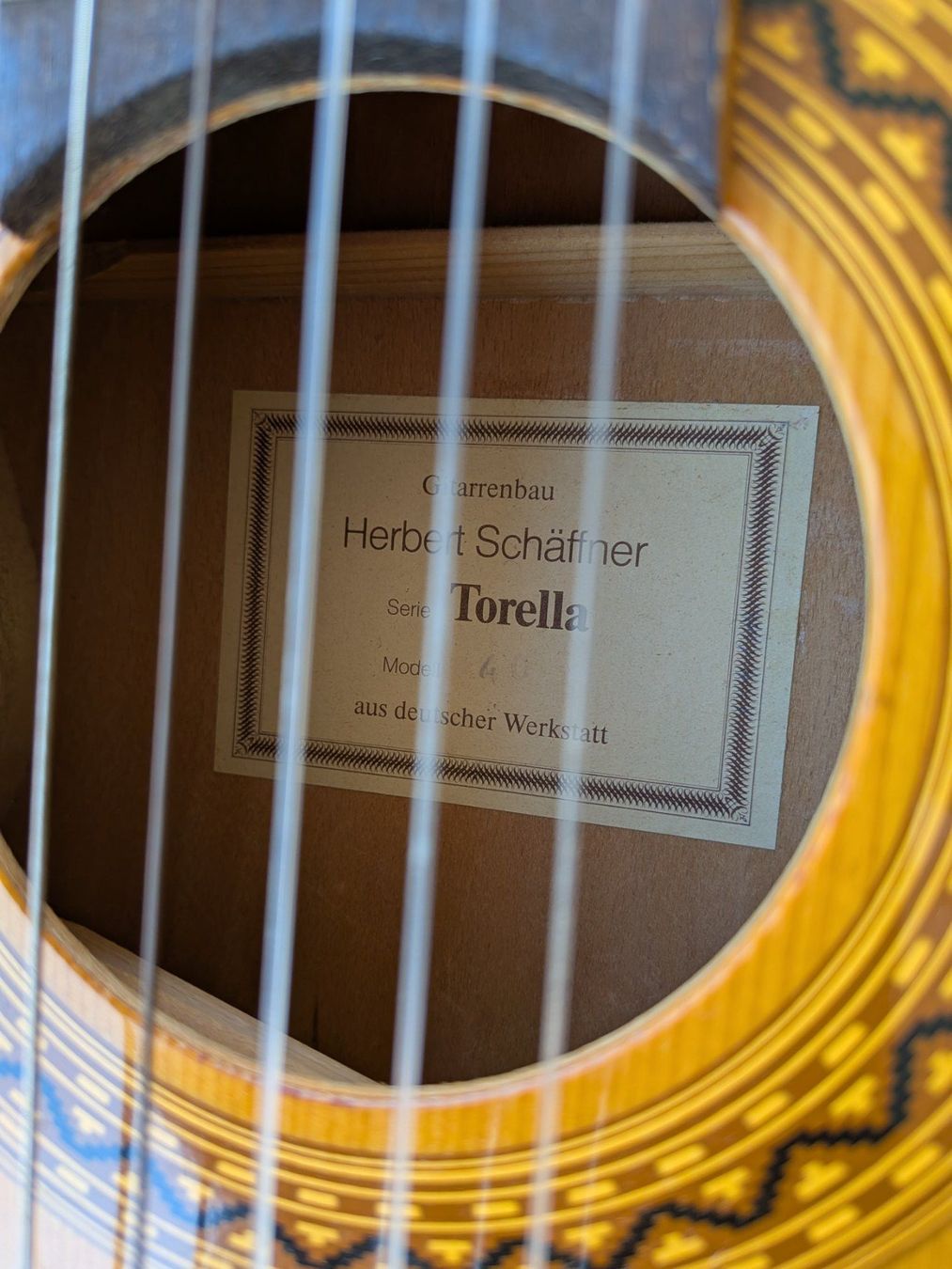 Musikinstrumente: Gitarre Herbert Schäffner Serie Torella Model 40 – Gebraucht aus Emmen von Brockofsky 2