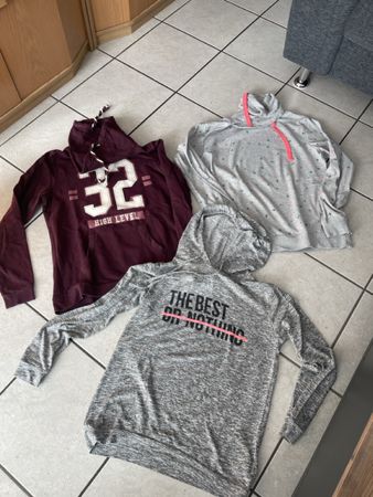 Lässiges 3 teil Hoodie Pullover Set Gr S, M