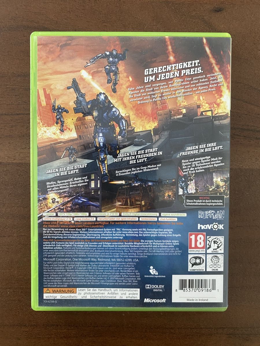 Microsoft Giochi: Crackdown 2 für Xbox 360 – Usato da Thunstetten venduto da Virus_33 2