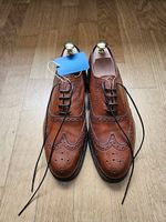 Chaeney braune leder Oxford Brogues, Goodyear welted, 7.5 UK