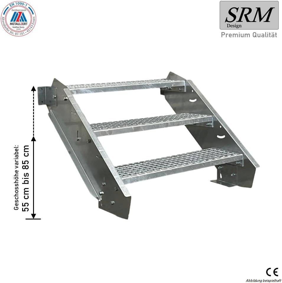 Sonstiges: Stahltreppe 3 Stufen B60cm H40-60cm – Neu und originalverpackt aus Bottighofen von zaap 1