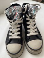 Rebecca White Damen Sneaker Grösse 41 schwarz Lederpaillette