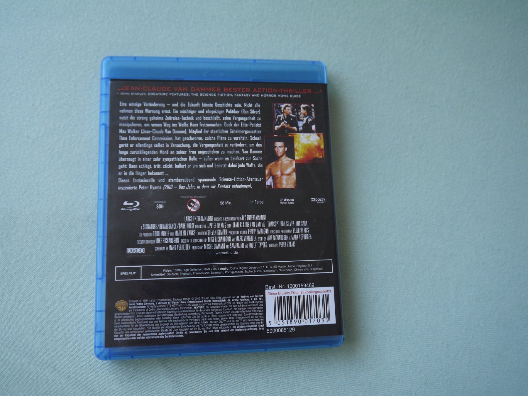 Tutti i DVDs: TIMECOP - Jean-Claude Van Damme – Usato da Hagendorn venduto da Blaf 1