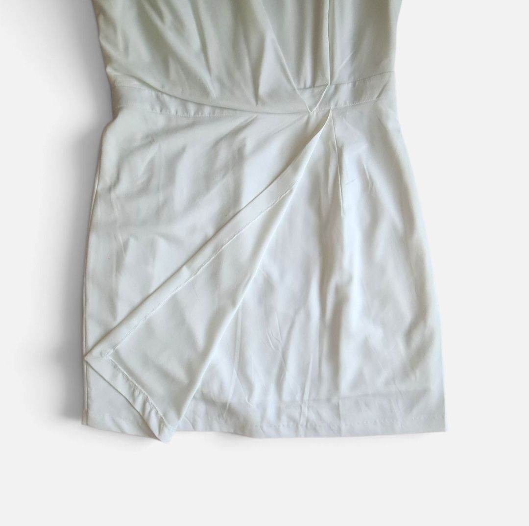 Kleider: Robe drapée blanche - Laura Clément (Taille 42) – Gebraucht aus Renens VD von del_t2kx 4