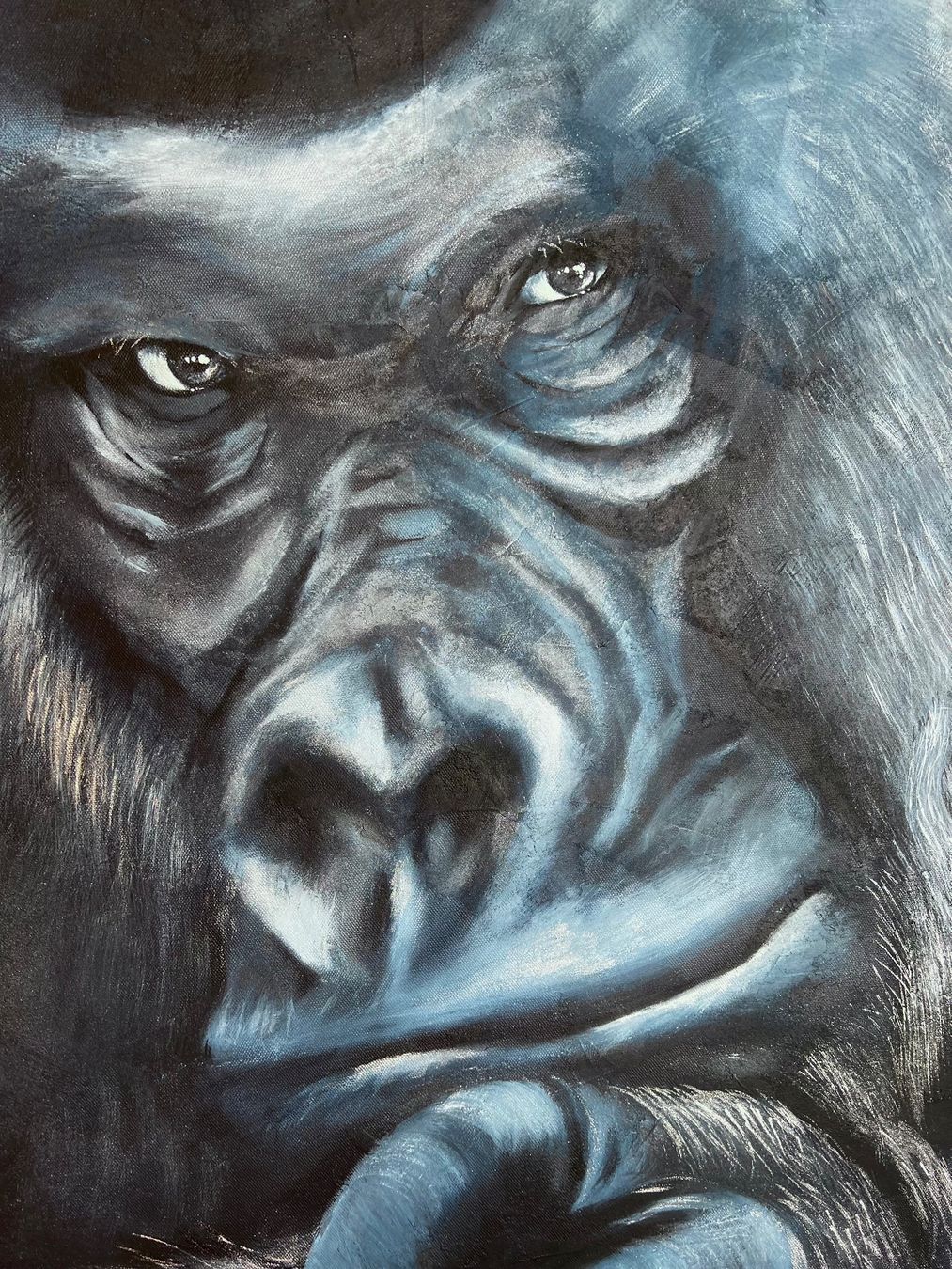 Gemälde: Originalgemälde Gorilla Grossformat Acryl auf Leinwand – Neu (gemäss Beschreibung) aus Volketswil von Somos26 2