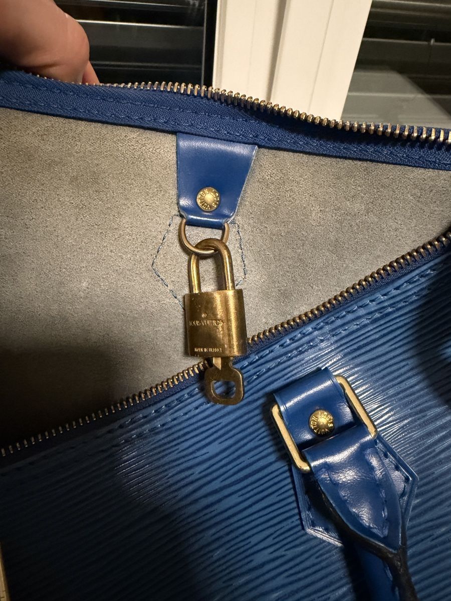 Louis Vuitton Borse: Louis Vuitton Blue Epi Leather Speedy 35 – Usato da Lauerz venduto da Kris1996 6