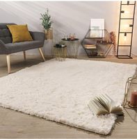 Hochflor-Teppich 160×220 cm NEU, Creme / Beige