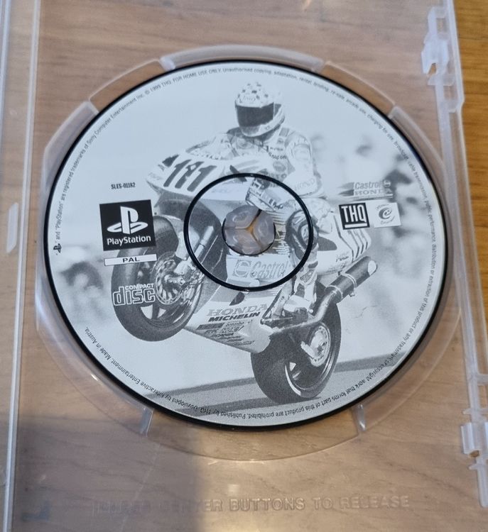 Jeu CASTROL HONDA SUPERBIKE RACING - PlayStation 1 PS1, Bon état, Manuel Inclus, PAL