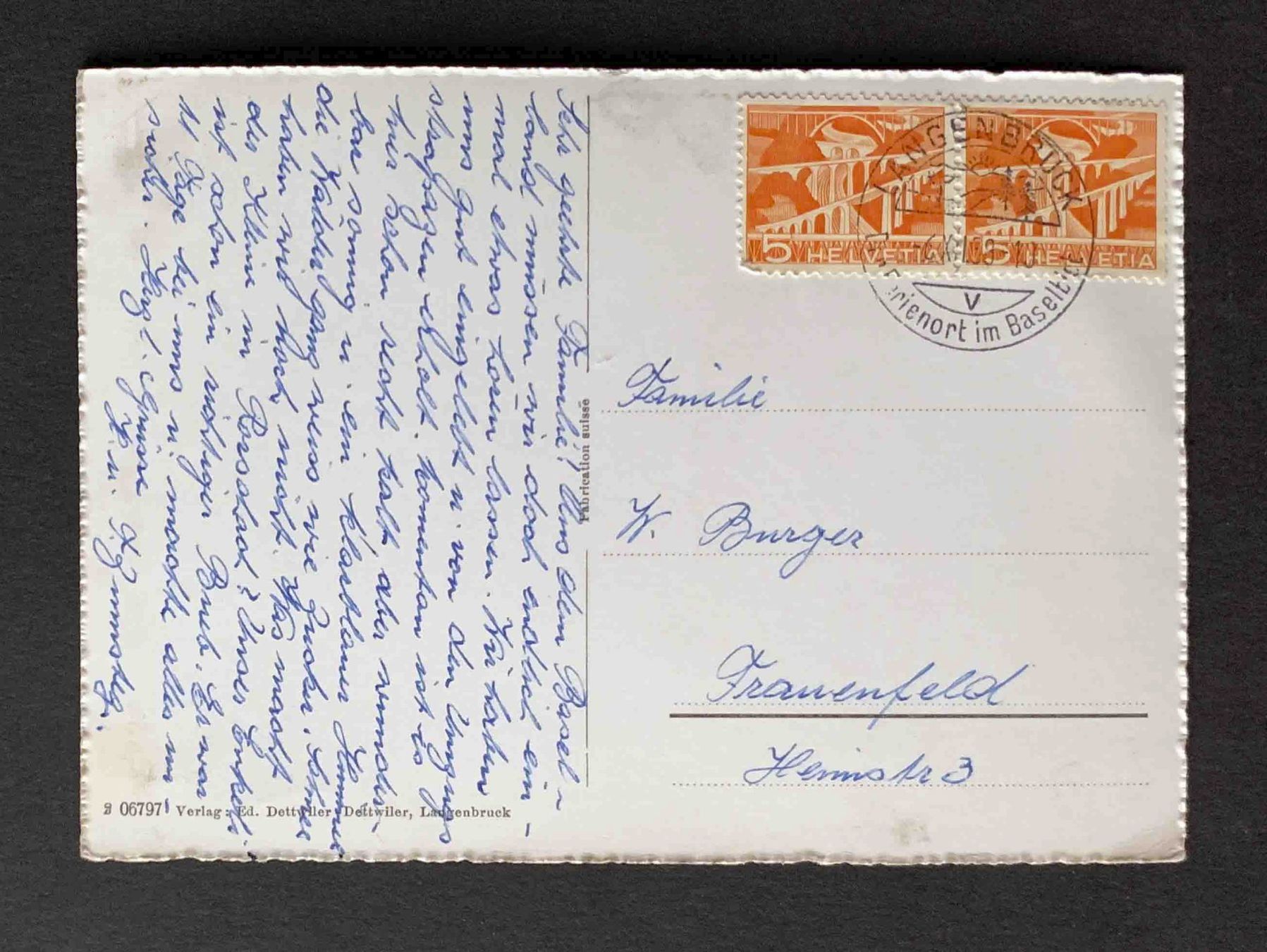 Cartes postales: AK Langenbruck – D'occasion à Goldau par artelier1 1