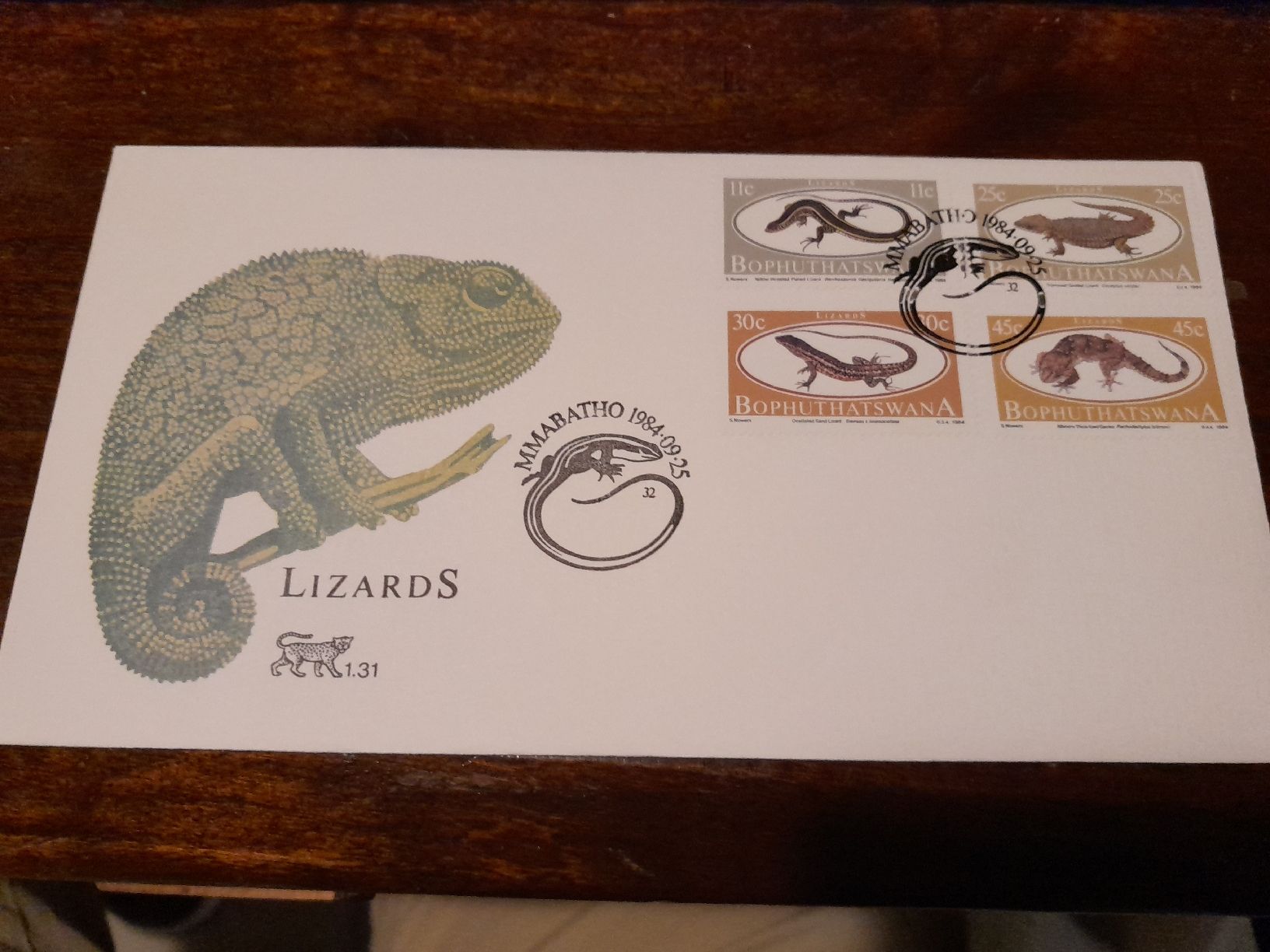 Tous les timbres: Boîte postale illustrée "Lézards" - Bophuthatswana 1984 – D'occasion à Marly par globetrotter1723