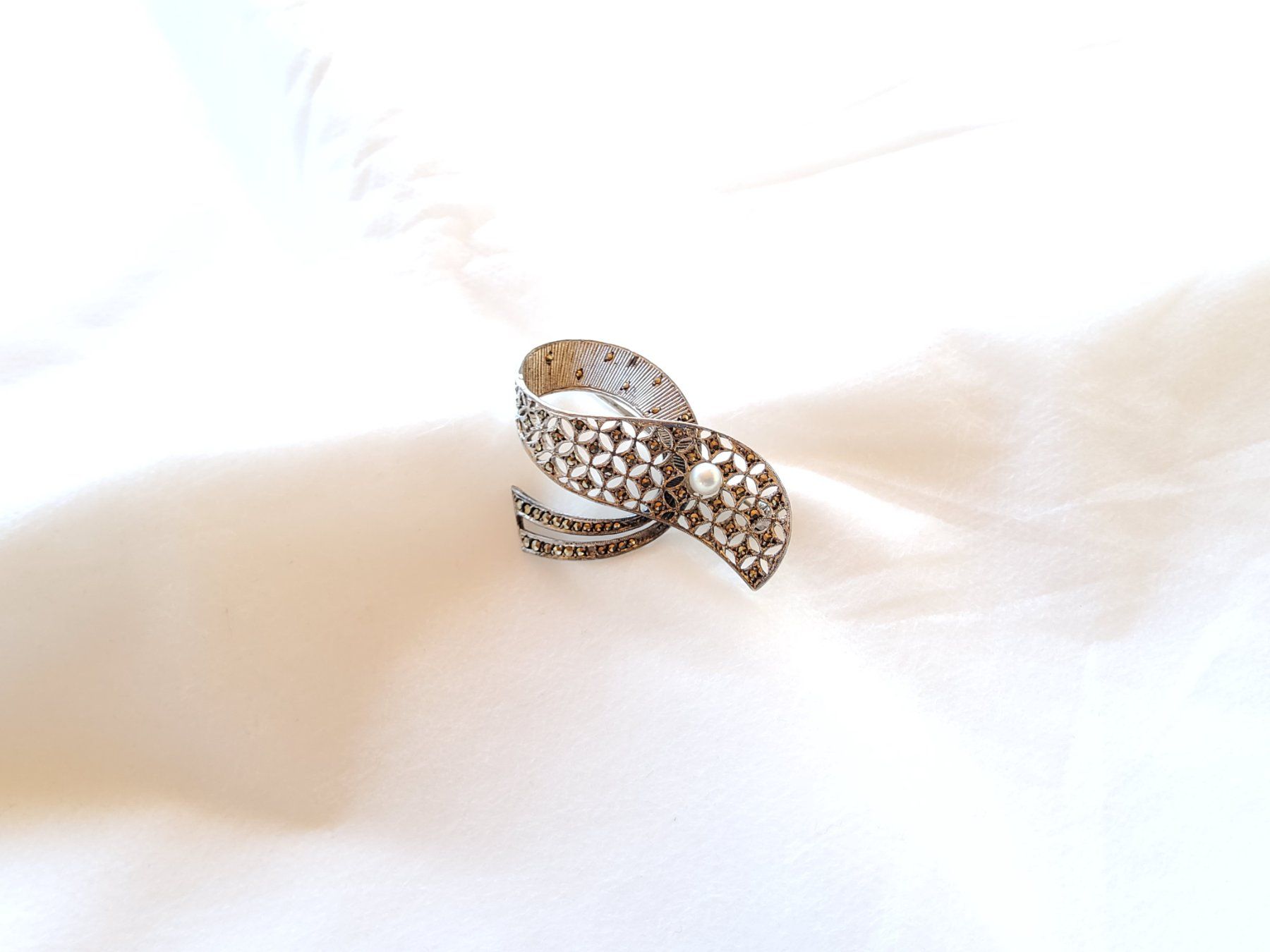 Spille & Fermagli: Ancienne broche en argent sterling  – Usato da Malleray venduto da lafoirfouille 9