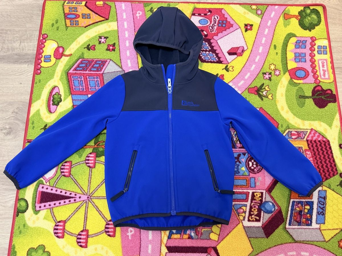 Jack Wolfskin Giacche & Cappotti: Jack Wolfskin Softshelljacke, blau, 116 – Nuovo (secondo la descrizione) da Wilen b. Wil venduto da carpediem25