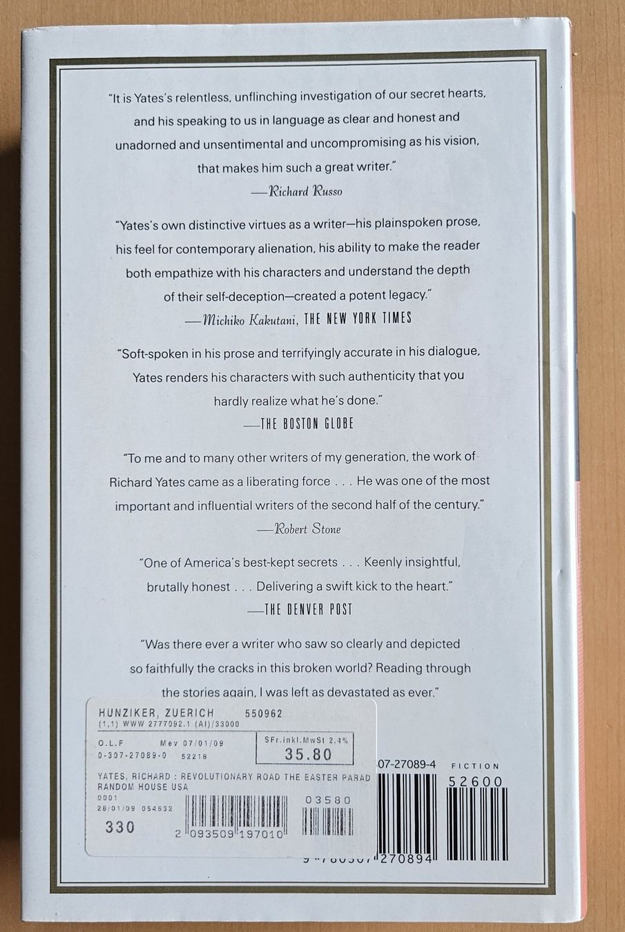 Libri: Richard Yates: Three Novels – Usato da Schaffhausen venduto da brickenthusiast 3